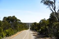 Street in Flinders Chase National Park, Kangaroo Island, Australia Royalty Free Stock Photo