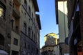 Street of Florence Old Town with vintage architecture in Florence, Italy Royalty Free Stock Photo