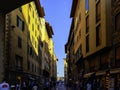 Street of Florence Old Town with vintage architecture in Florence, Italy Royalty Free Stock Photo