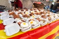 Street food bazaar in Malaysia for iftar during Ramadan fasting