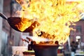 Street Food Festival. Cooking Food On Fire Royalty Free Stock Photo