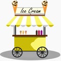 Street food or ice cream vendor truck.