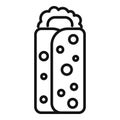 Street food kebab icon outline vector. Snack craft pack
