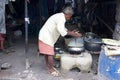 Street food, Kolkata, India Royalty Free Stock Photo