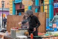 Street food in La Boca disctrict of Buenos Aires in Argentina