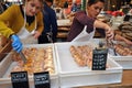 Street food in London east at Borough Market