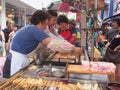 Street food market in Busan, South Korea