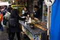 Street food market and souvenirs gifts shop bazaar for korean people travelers travel shopping select buy eat drink after visit at