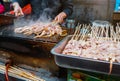 Street food at Muslim Street in Xian Royalty Free Stock Photo