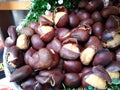 Street Food, Old Fashioned Chestnuts, Hot Roasted Chestnuts, NYC, NY, USA