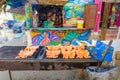 Street food in sayulita town,near punta mita,mexico Royalty Free Stock Photo