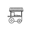 street food stand icon symbol template for graphic and web design collection Royalty Free Stock Photo