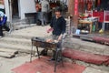 Street food stands in Shangrila China