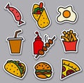 Street food stickers