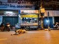 Street food store near midnight market.