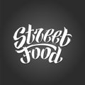 Street Food Vector Lettering Royalty Free Stock Photo