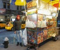 Street food vendor cart in Manhattan