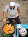 street food vendor, Dhaka, Bangladesh Royalty Free Stock Photo