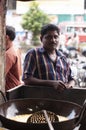 Street food vendor in South India Royalty Free Stock Photo