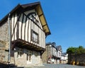 Street in Fougeres town (France, Brittany)