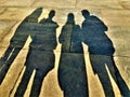 People and shadows