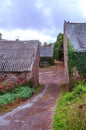 Street in the French brittany Royalty Free Stock Photo