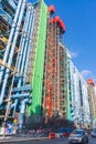 Street in front of the Pompidou Center Royalty Free Stock Photo