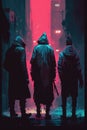 street gangs with mysterious agendas, digital art poster AI generation