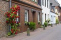 Street in German small town, Geldern, North-Rhine Westphalia Royalty Free Stock Photo