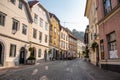 Street Gornji trg in downtown Ljubljana, Slovenia