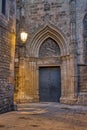 Street in the Gothic Quarter in Barcelona at twilight Royalty Free Stock Photo