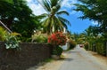 Street Grand Baie village in Mauritius