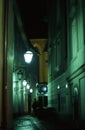 A street in Graz by night