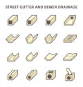 Street gutter icon