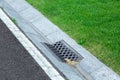 Street gutter of a stormwater drainage system.