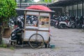Street hawker, selling Bakso or Meatball soup in Yogyakarta, 20 February 2023