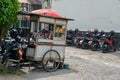 Street hawker, selling Bakso or Meatball soup in Yogyakarta, 20 February 2023