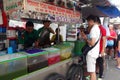 Street hawker sells cendol in Penang, Malaysia