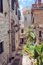 Street In Herceg Novi Old Town, Montenegro Royalty Free Stock Photo