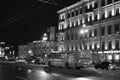 Street with historic building with lighting Royalty Free Stock Photo