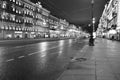 Street with historic building with lighting Royalty Free Stock Photo