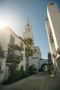 Street in historic city center of Santa Barbara, California CA, USA - may 2023 Royalty Free Stock Photo