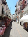 Street in the historic city of Ibiza Town