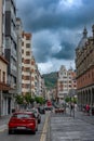 Street in the historic old town of Bilbao, Basque Country, Spain