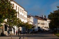 Street at historic part of Santiago de Compostela. Galicia Royalty Free Stock Photo