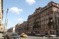 Street of the historical center of Saint Petersburg in the sunny day