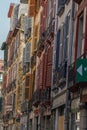 Street in the historical city of Bayonne. France. Europe