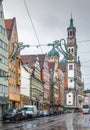Street in Augsburg, Germany Royalty Free Stock Photo