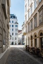 Street in historical jews district in Vienna