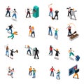 Street Hooligans Isometric Icons